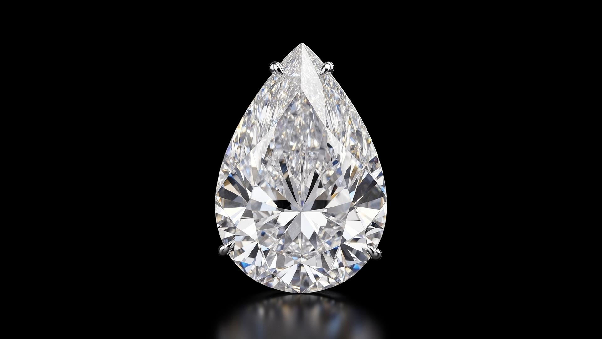 2.2 carat Pear diamond